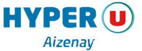 Hyper U Aizenay Espace Commercial Porte Du Littoral, Rue de la Roche Bp 10, 85190 Aizenay TEL: 02 51 31 23 12